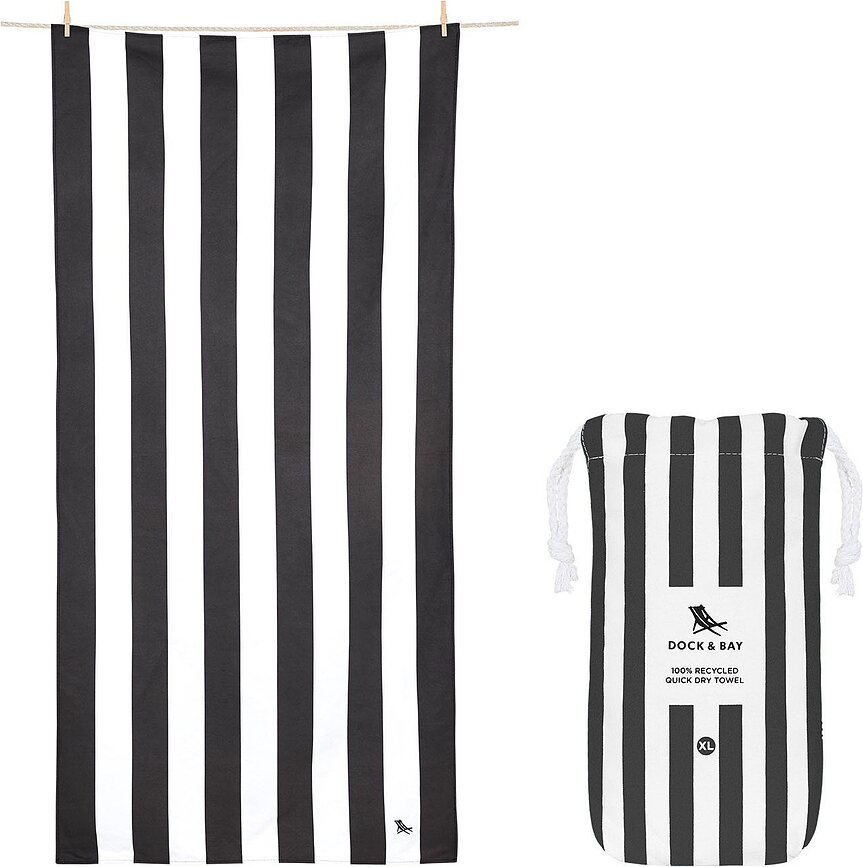Dock & Bay Ručnik za Plažu brzosušeći ugljen 90 x 200 cm