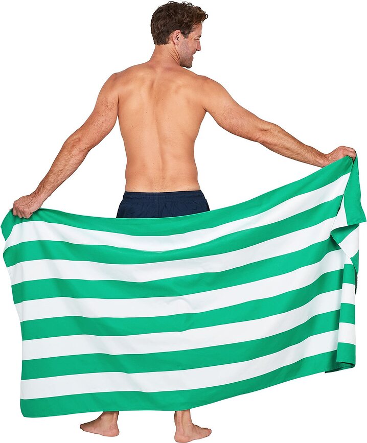 Dock & Bay Serviette de Plage séchage rapide, 90 x 200 cm, bleu marine