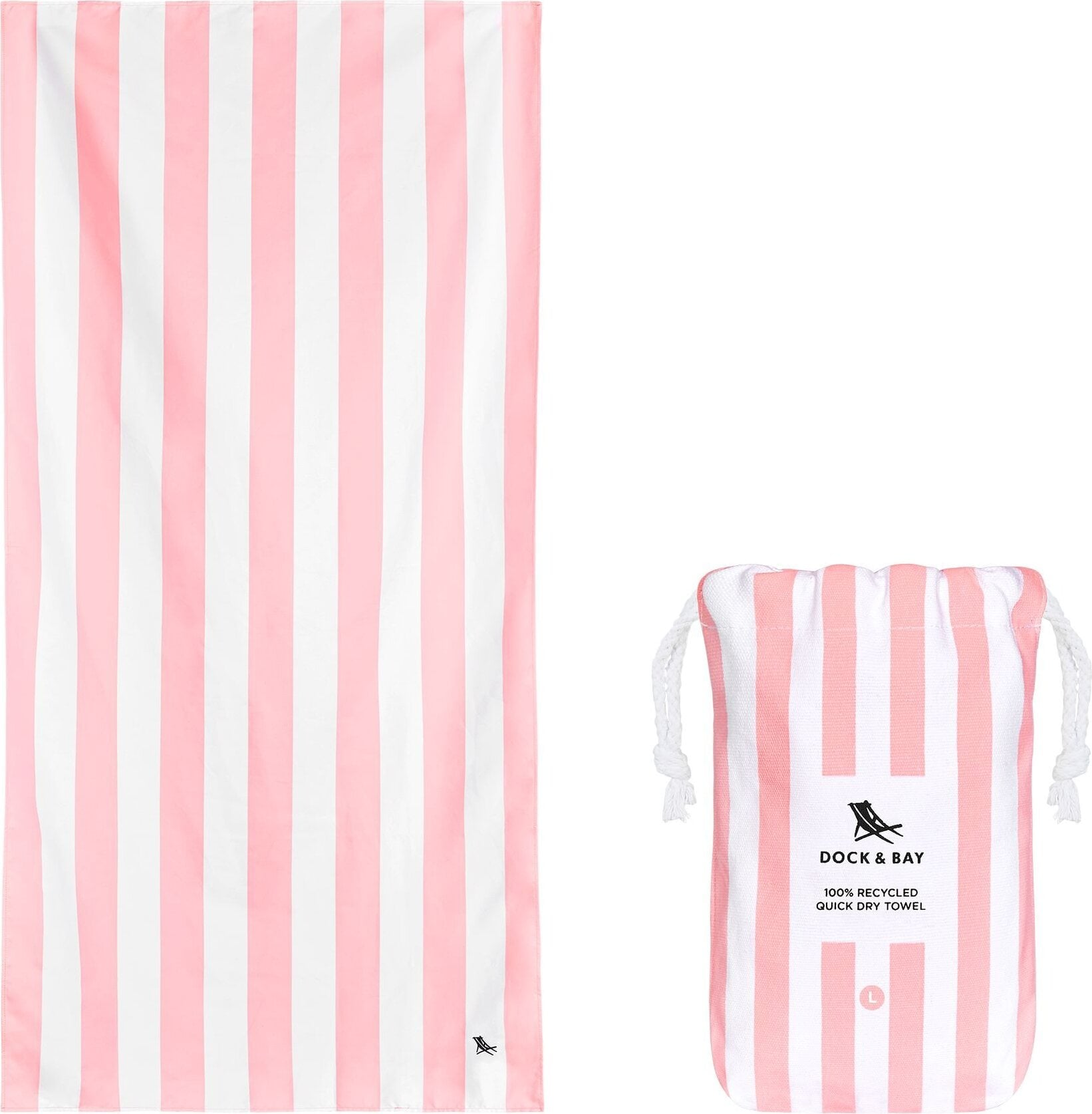Dock & Bay Strandtuch schnelltrocknend 90 x 160 cm, rosa