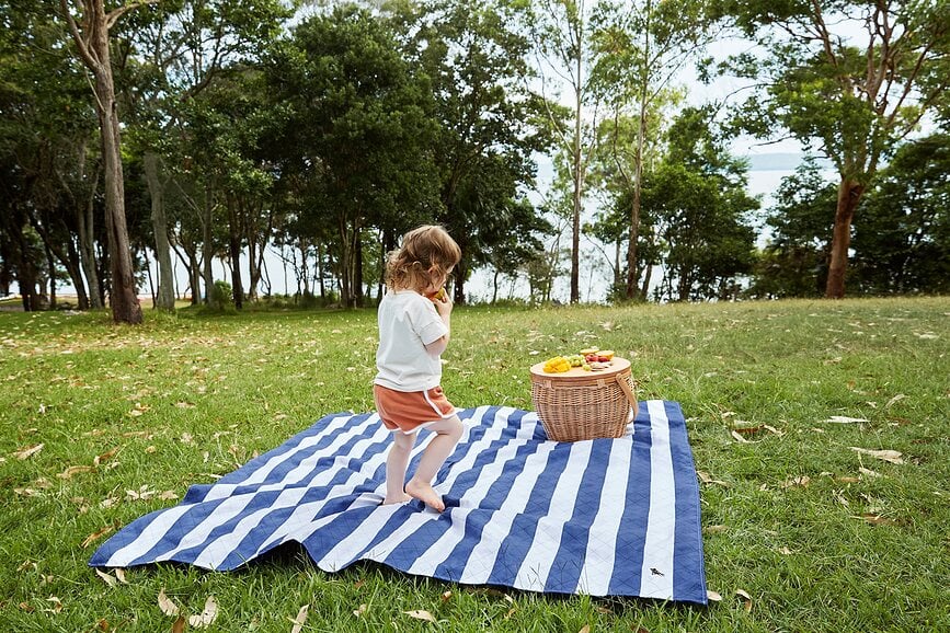 Manta de picnic Dock & Bay, 170 x 240 cm, azul marino