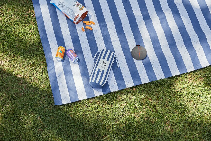 Manta de picnic Dock & Bay, 170 x 240 cm, azul marino