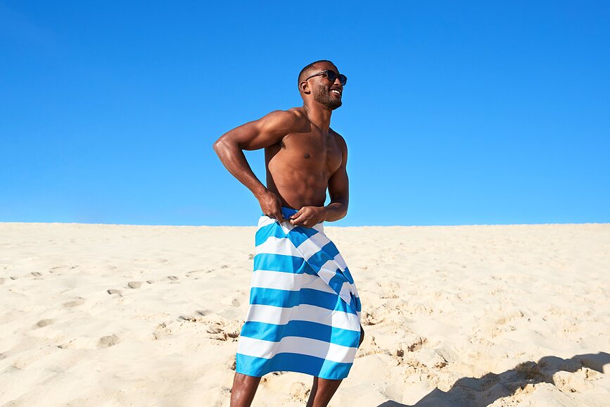 Toalla de Playa de secado rápido Dock & Bay, 90 x 160 cm, rosa