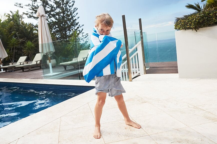 Toalla de Playa de secado rápido Dock & Bay, 90 x 160 cm, rosa