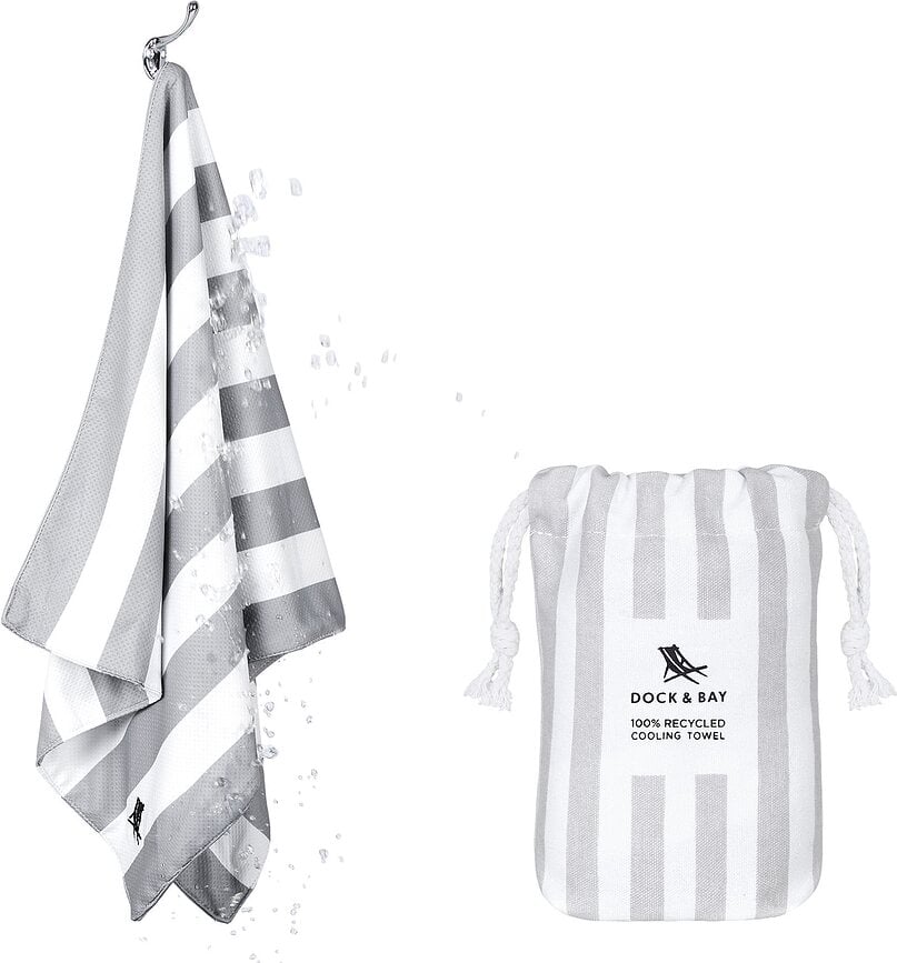 Toalla refrescante Dock & Bay, gris