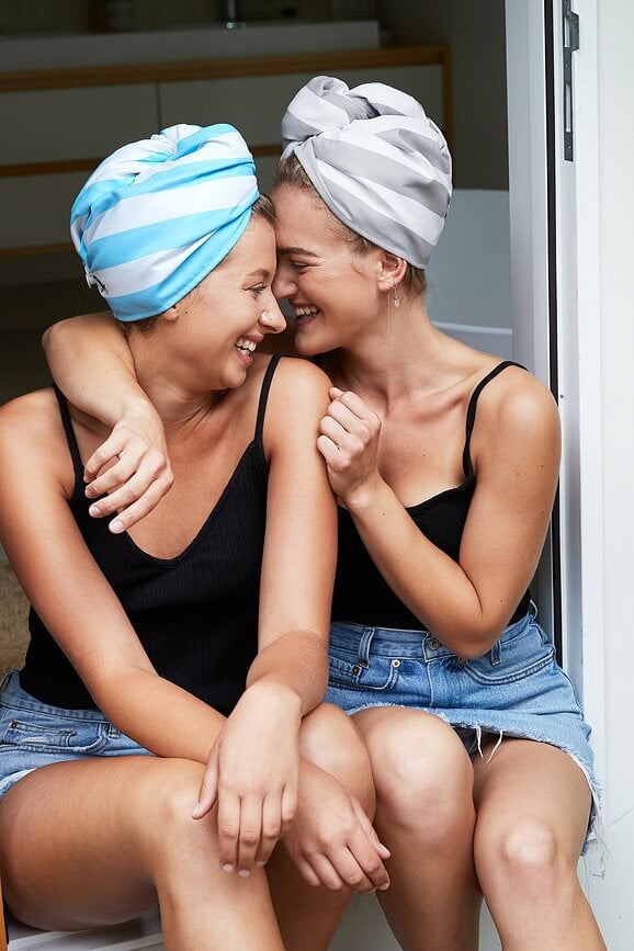 Turbante para el Cabello Dock & Bay Miami Sorbe, estampado multicolor