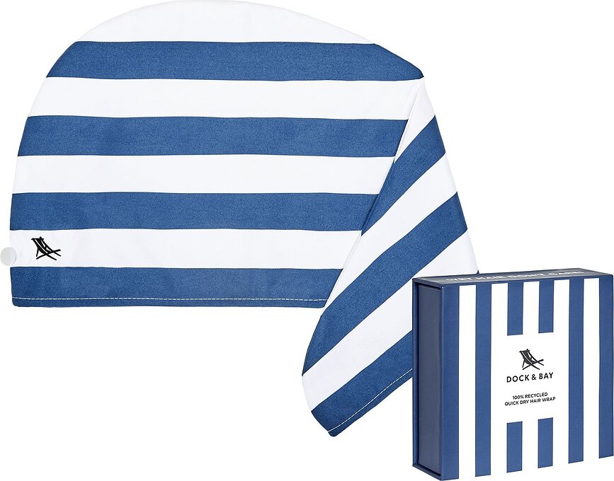Turbante para el pelo Dock & Bay, azul marino
