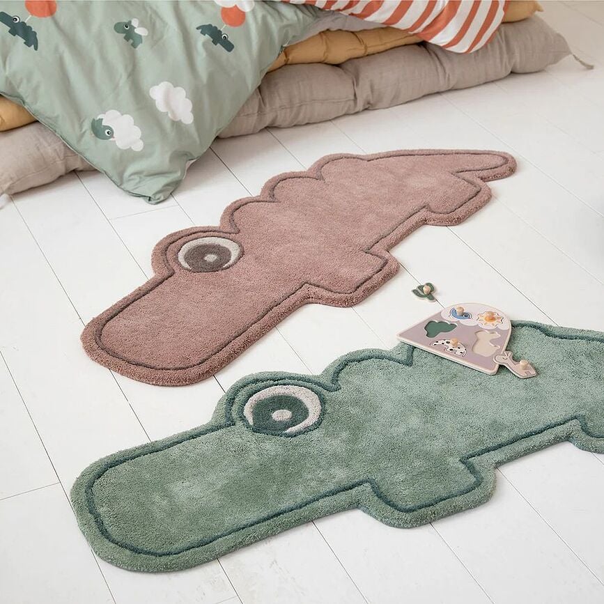 Alfombra infantil Croco, rosa