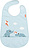 Bavaglino con tasca Playground celeste