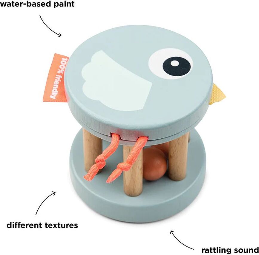 Birdee Hochet sensoriel, en bois