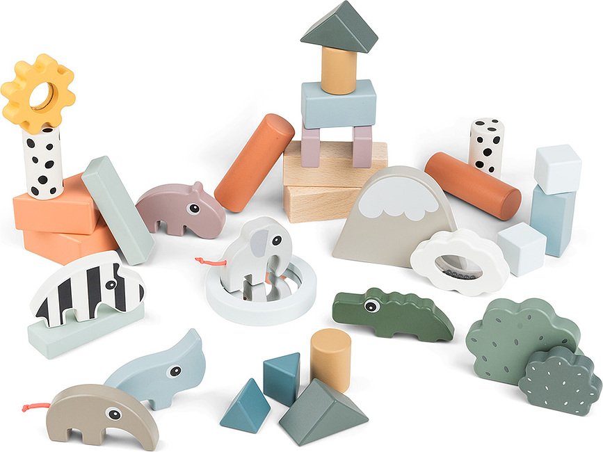 Bloques de Construcción Deer Friends, Set de 34 piezas