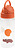 Borraccia Happy Clouds 350 ml arancione con cannuccia