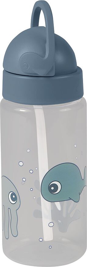 Borraccia Sea celeste con cannuccia