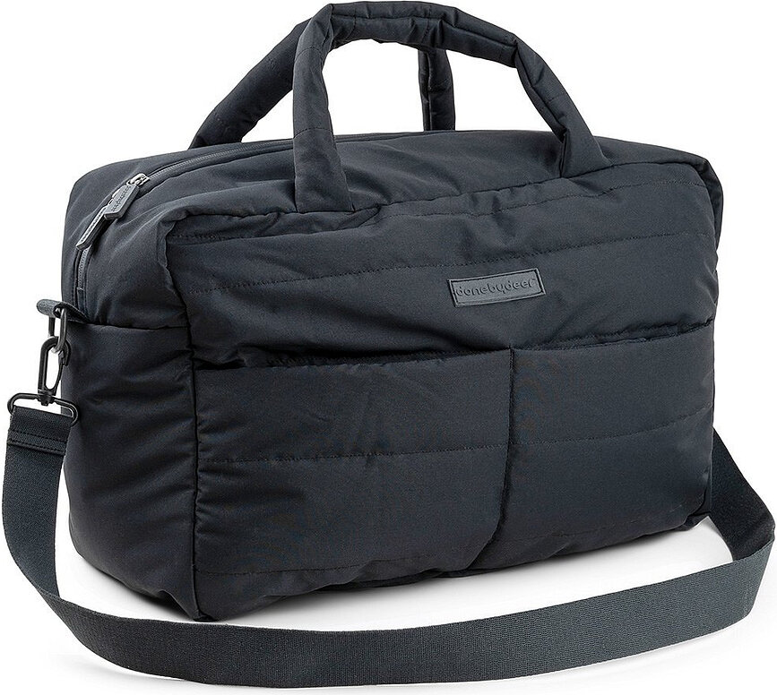 Borsa per passeggino Done by Deer nera con fasciatoio