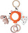 Ciondolo sensoriale Happy Clouds arancione con specchietto
