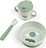 Ciotola con cucchiaio e tazza Foodie Happy Clouds tonalità verde 3 el.