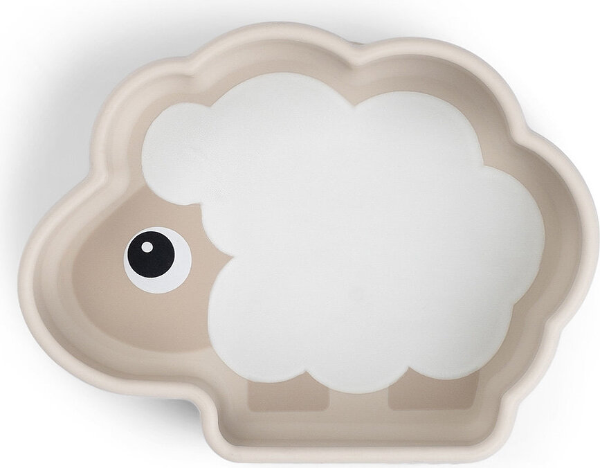 Ciotola con ventosa Stick&Stay, beige