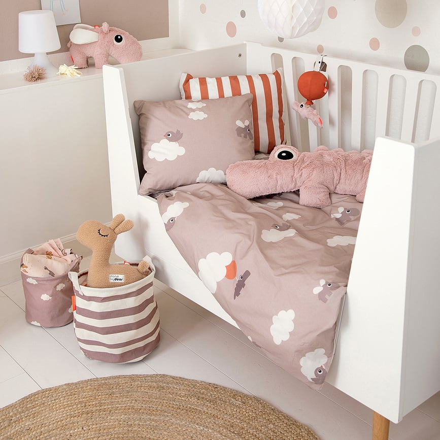 Colgante musical Happy Clouds Croco, rosa