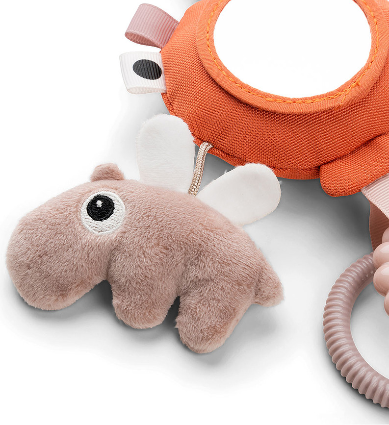 Colgante Sensorial Happy Clouds, naranja, con espejo