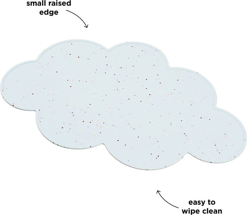 Confetti Podloga za krožnik, silikonska, modra