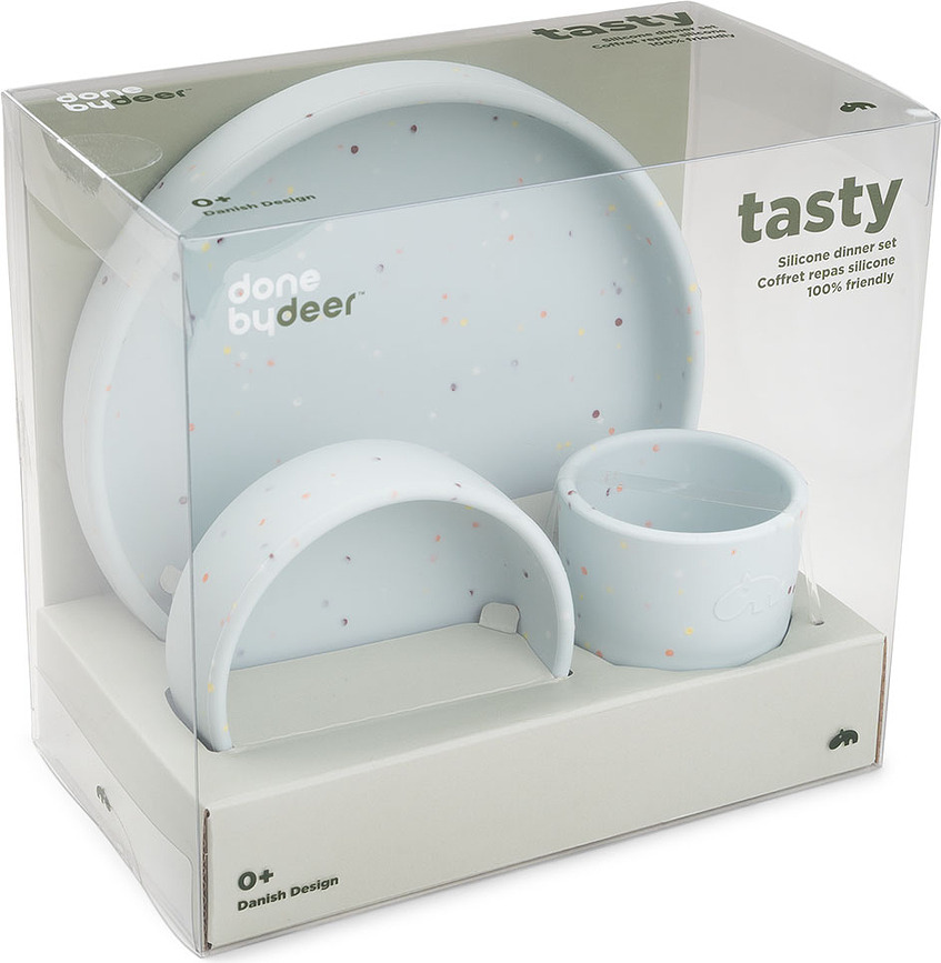 Confetti Σετ Φαγητού, παιδικό, μπλε, 3 τμχ