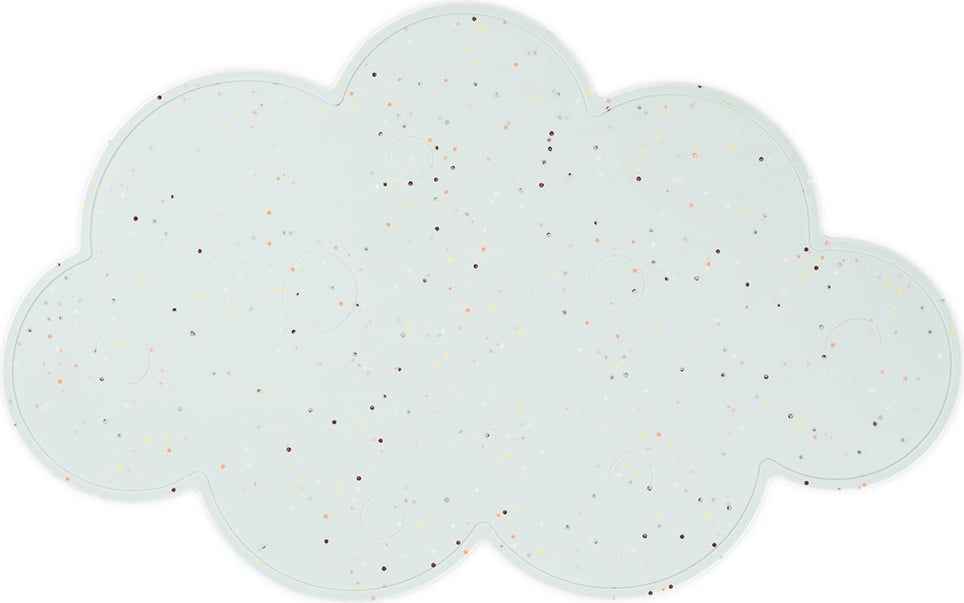 Confetti Tellerunterlage blau Silikon