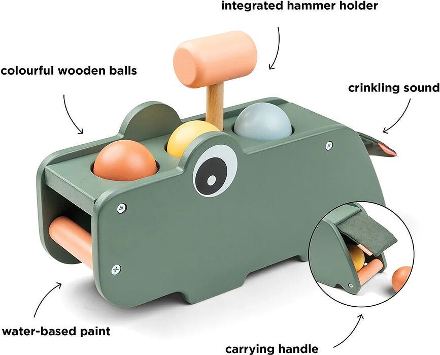 Croco Jeu à Marteler, en bois