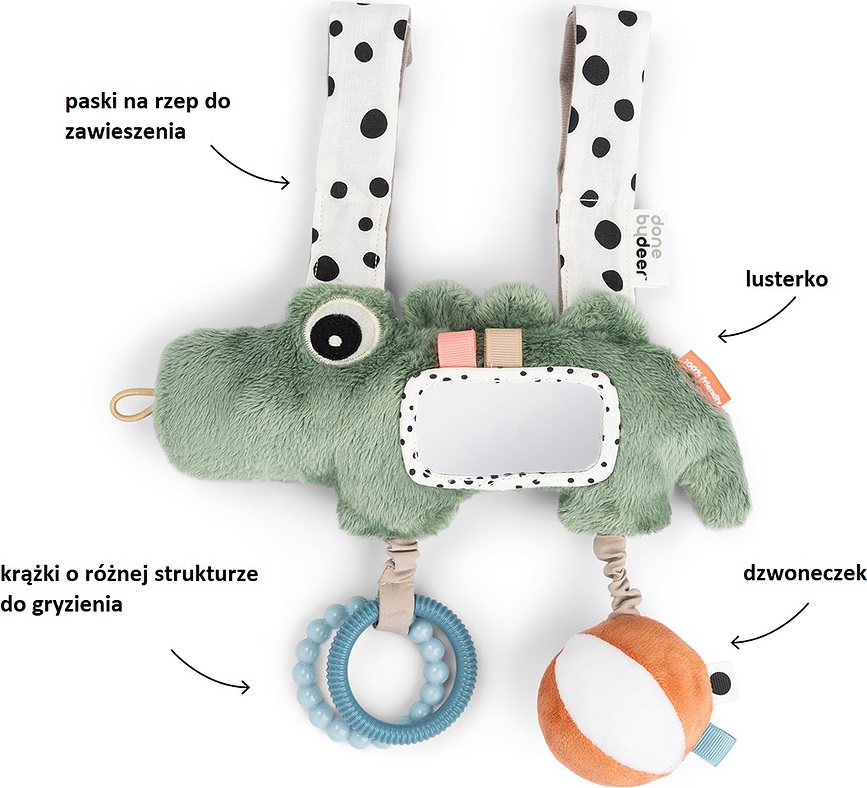 Croco Suspension pour Poussette, verte