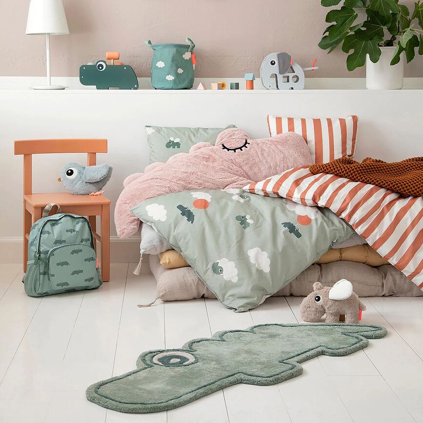 Croco Tapis Enfant, rose