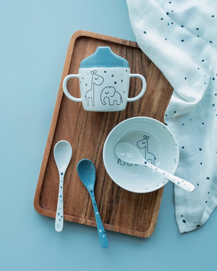 Cubiertos Infantiles Dreamy Dots, blancos, Set de 3 piezas