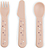 Cubiertos infantiles Foodie Happy Dots, rosa, Set de 3 piezas