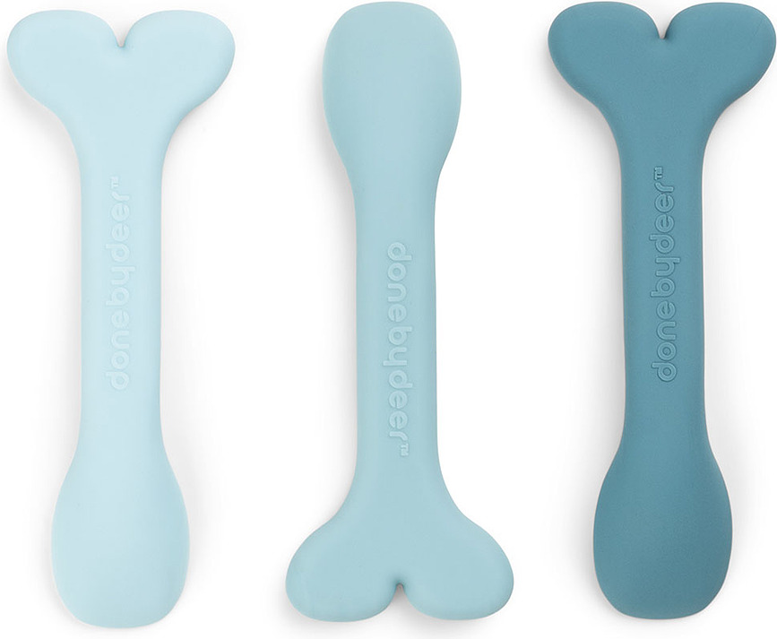 Cucharitas infantiles de silicona Wally, 3 unidades