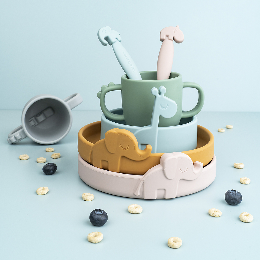 Cuenco de silicona Peekaboo, verde