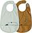 Deer Friends Bavoirs, moutarde, Lot de 2