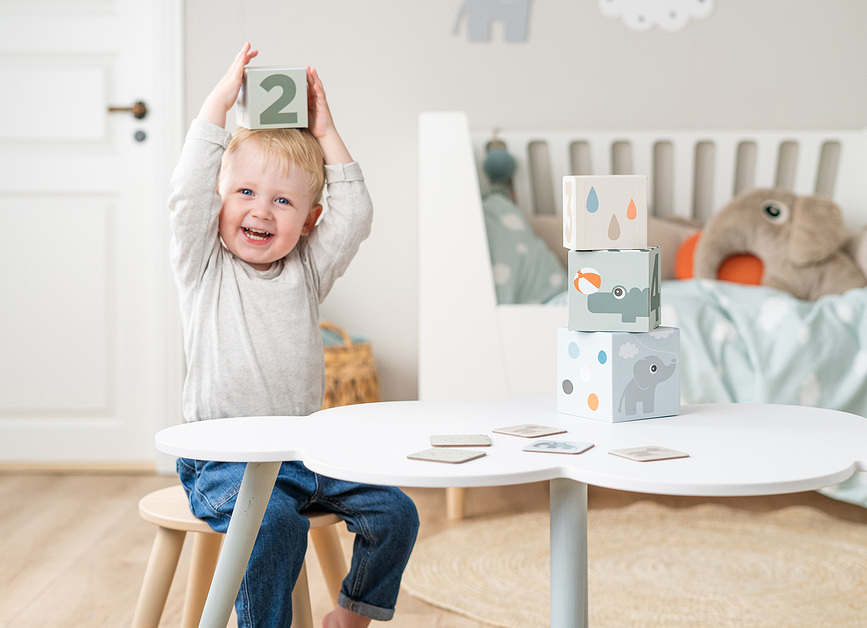 Deer Friends Cubes à Empiler, Lot de 5