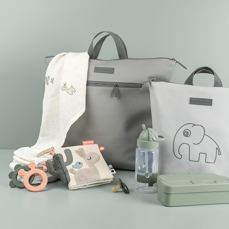 Deer Friends Μασητικά, μπεζ και κοραλί, 2 τμχ