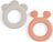 Deer Friends Teethers beige and coral 2 pcs