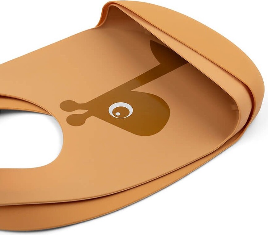 Done by Deer Croco Bavoirs avec poche, verts, en silicone, Lot de 2