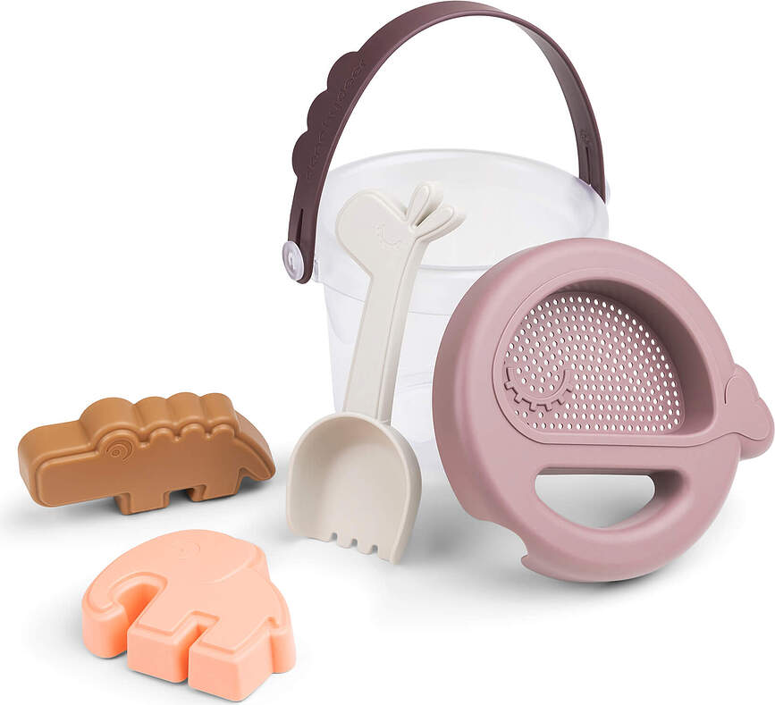 Done by Deer Igračke za pijesak ružičaste 5 kom.