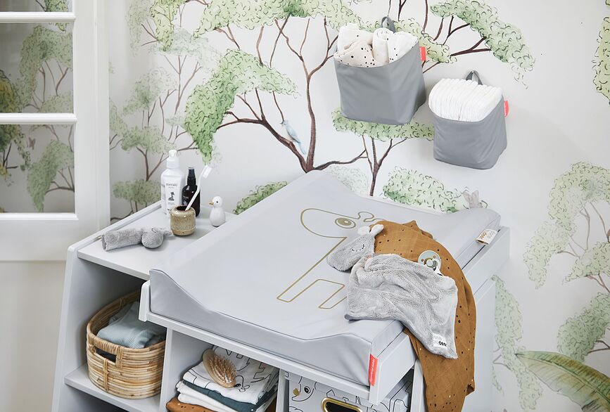Done by deer Matelas à langer pour commode, blanc