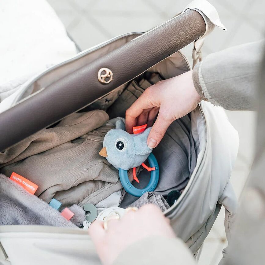 Done by Deer Torba za voziček s previjalno podlogo, peščena