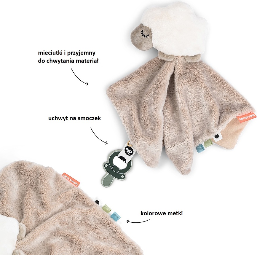 Doudou de peluche Sheepy, con diseño de oveja