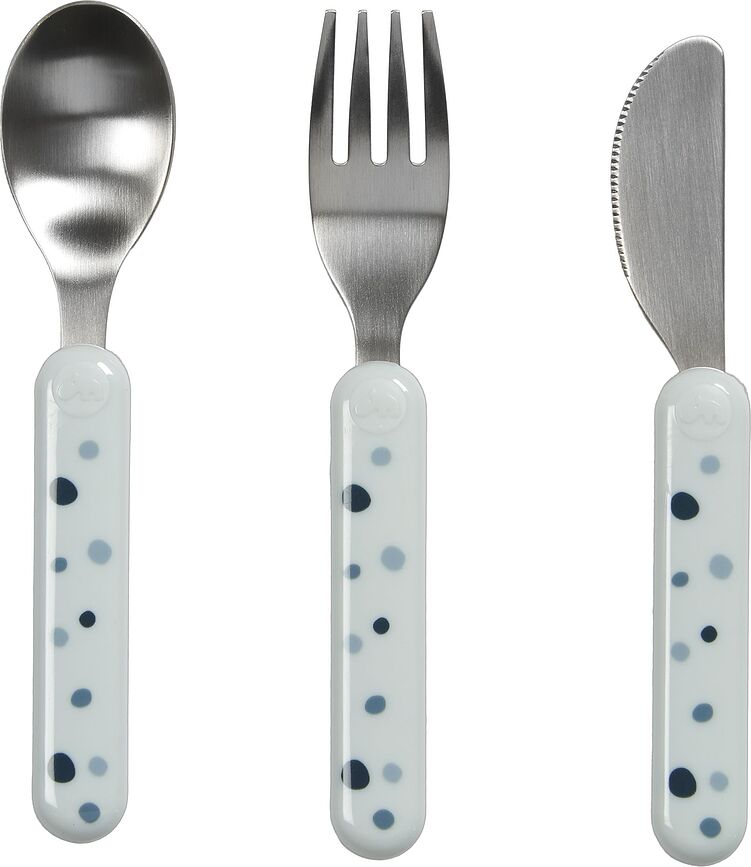 Dreamy Dots Couverts pour enfants, bleus, Set 3 pièces