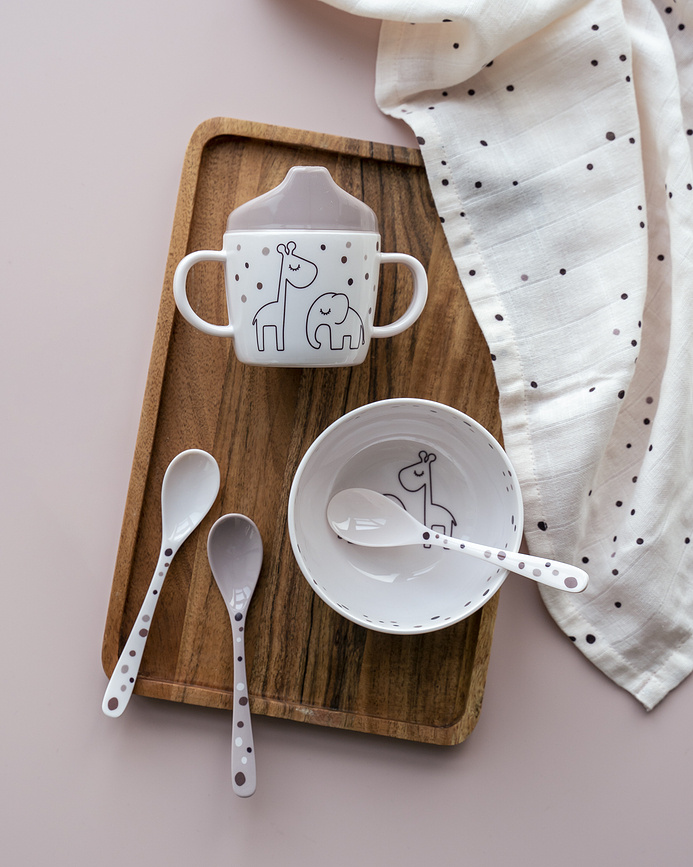 Dreamy Dots Couverts pour enfants, blancs, Set 3 pièces