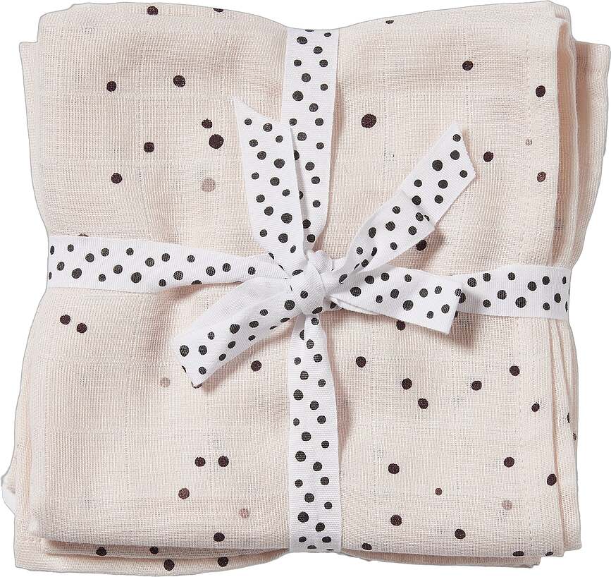 Dreamy Dots Langes, rose, Lot de 2