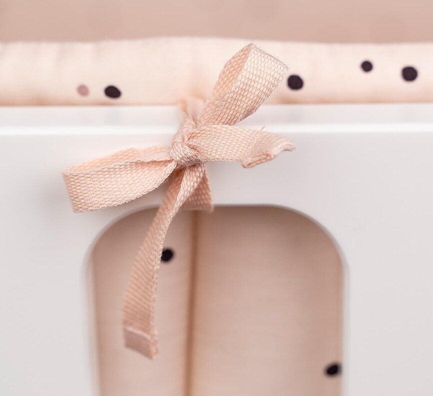 Dreamy Dots Ogradica za Krevetić 360 cm bijela