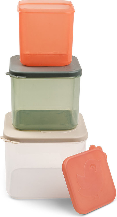 Elphee Δοχεία Τροφίμων, πολύχρωμα, 3 τμχ