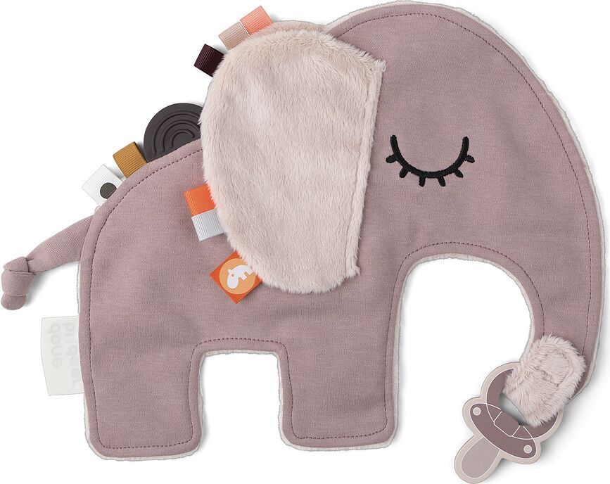 Elphee Držač za dudu plosnati ružičasti