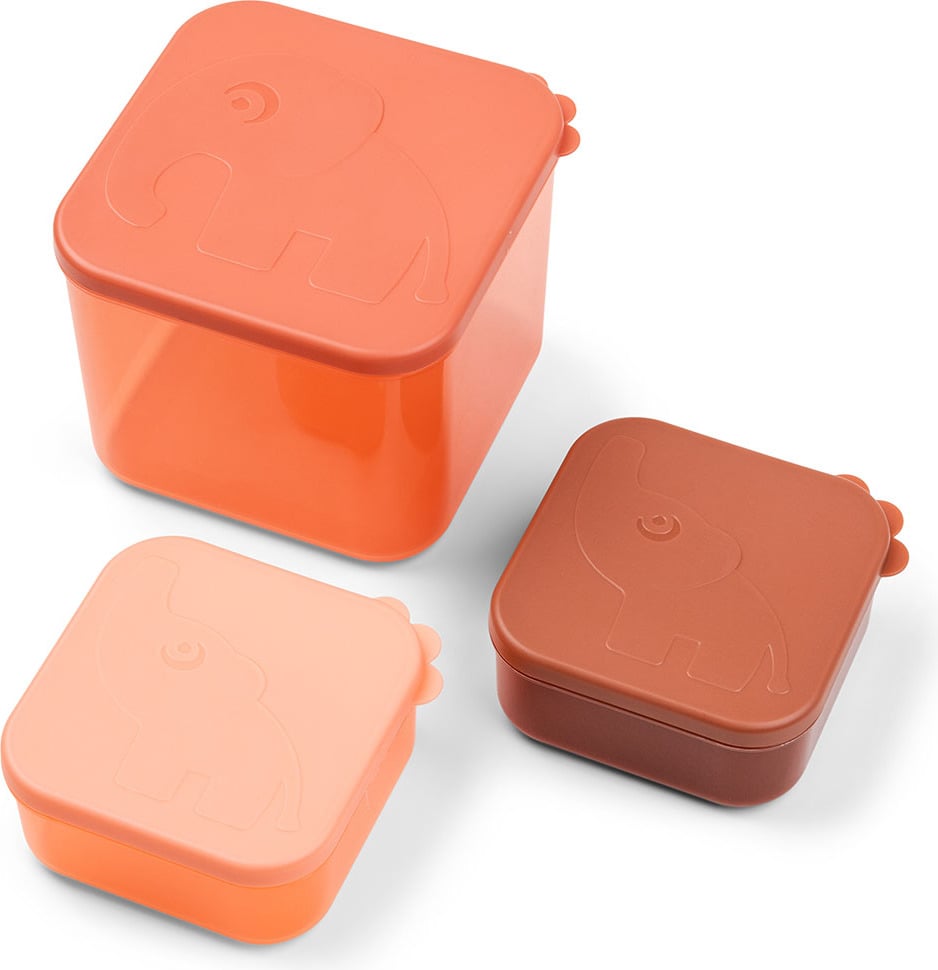 Elphee Lebensmittelbehälter L orangefarben 3 St.
