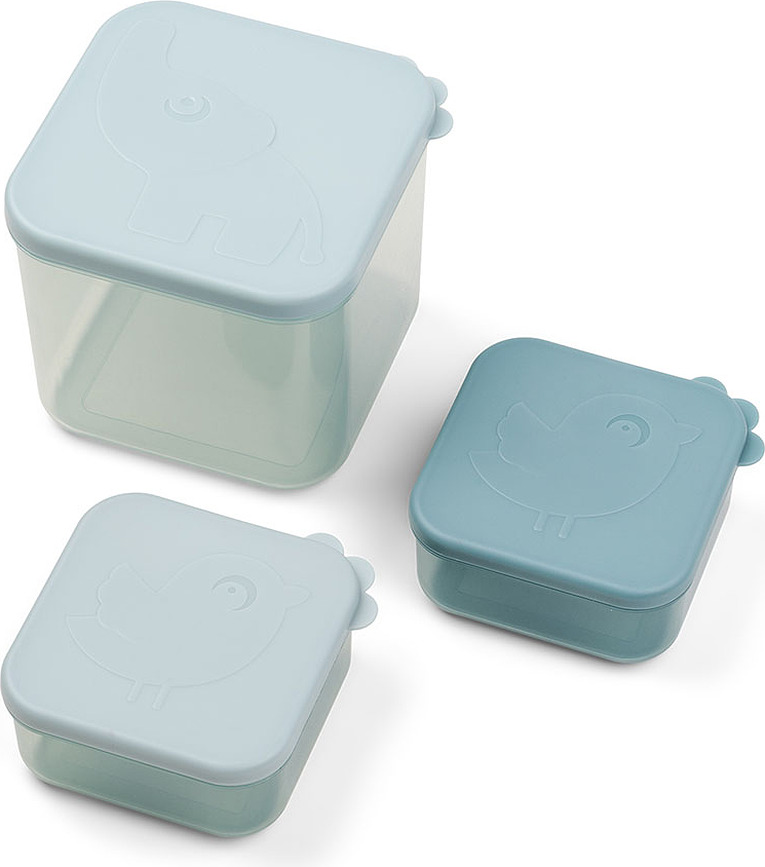 Elphee Récipients de Conservation Alimentaire, taille M, bleus, Lot de 3