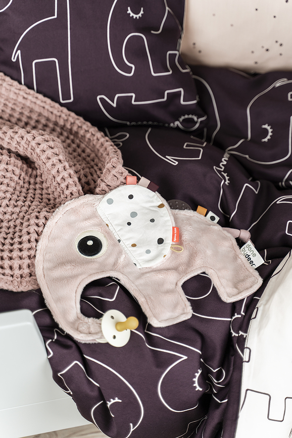 Elphee Držalo za dudo, plosko, roza